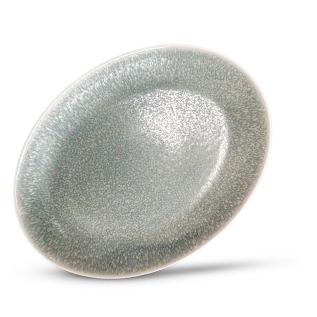 OVAL PLATE 25X19 CM Turquoise
