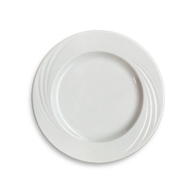 PLATE 27 CM WHITE ( STEEL BODY )