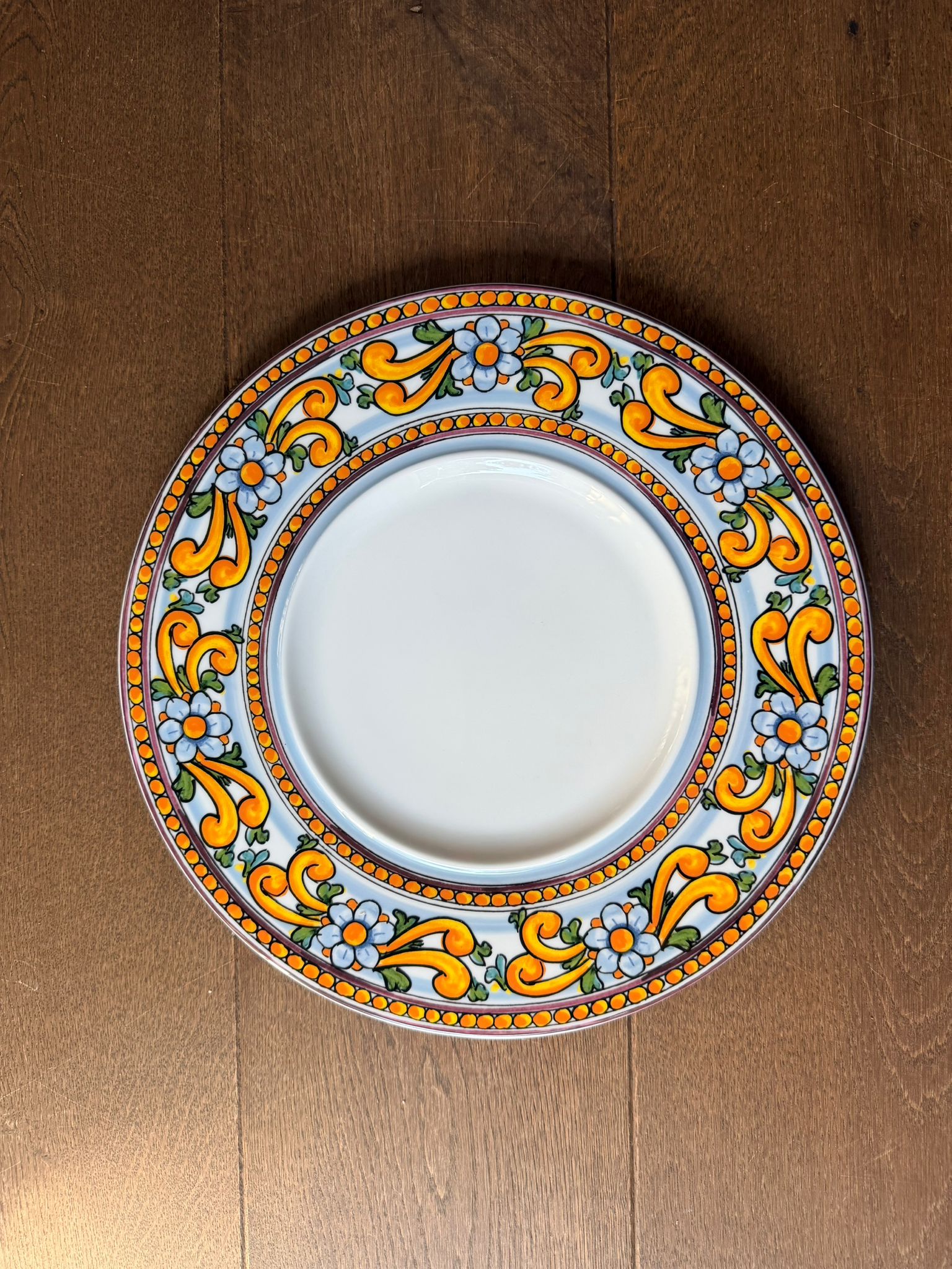Pasta show plate decorated 33CM