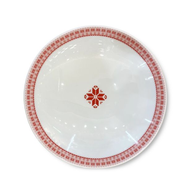 Christmas rounded deep plate 19 CM